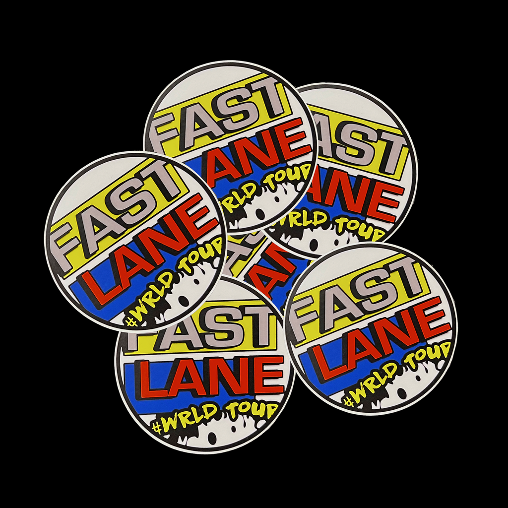 Fast Lane Wrld x Tour Sticker